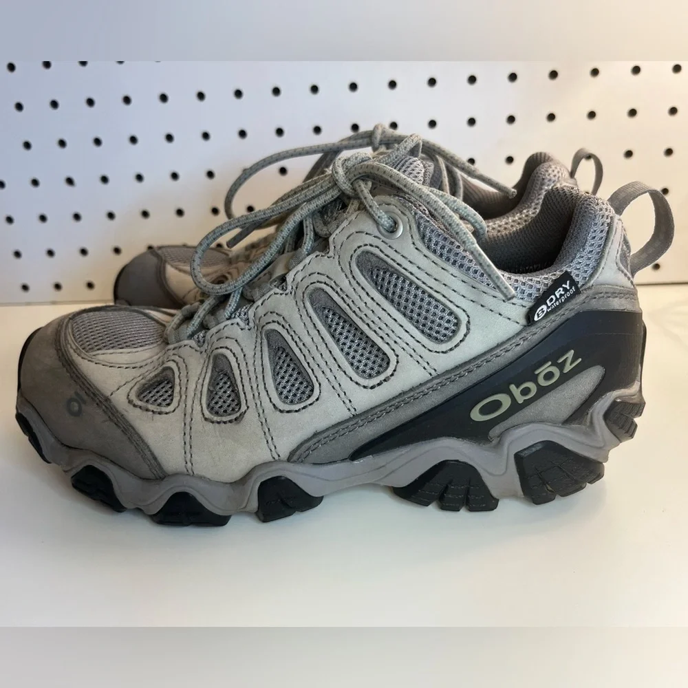 Oboz Sawtooth II Low Women's Hiking Shoes Size 7 Gray Lace Up
